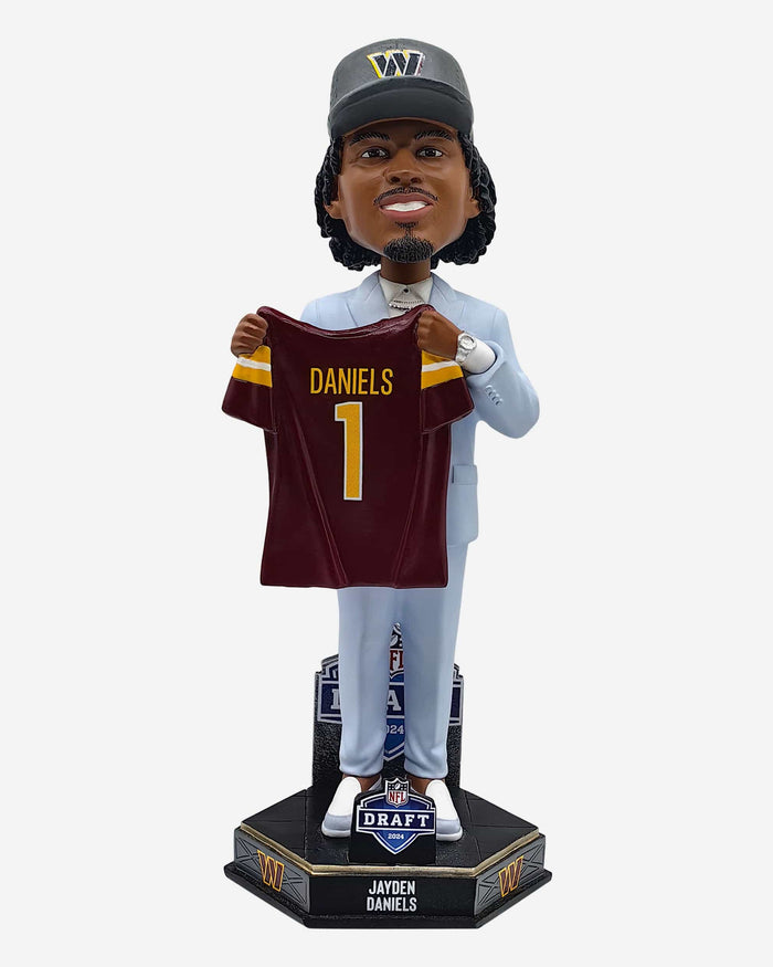 Jayden Daniels Washington Commanders 2024 Draft Pick Bobblehead FOCO - FOCO.com