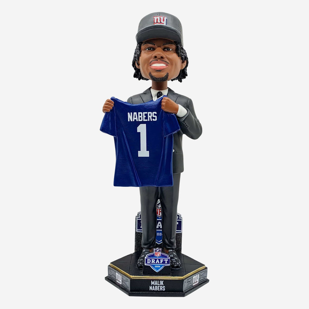 Malik Nabers New York Giants 2024 Draft Pick Bobblehead FOCO - FOCO.com