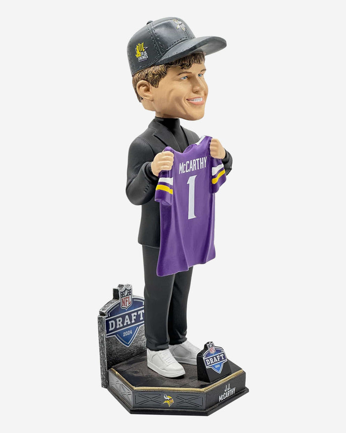 JJ McCarthy Minnesota Vikings 2024 Draft Pick Bobblehead