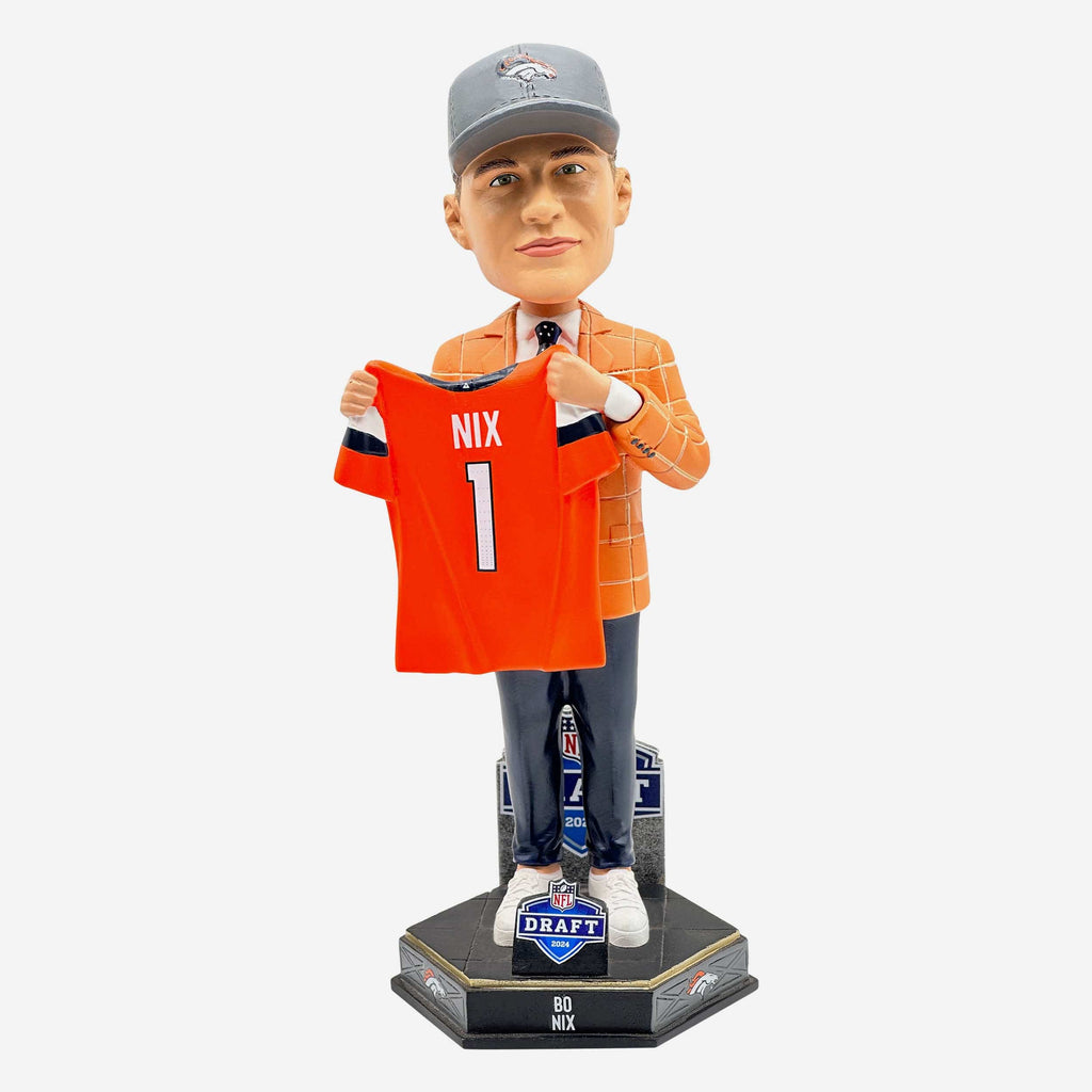 Bo Nix Denver Broncos 2024 Draft Pick Bobblehead FOCO - FOCO.com