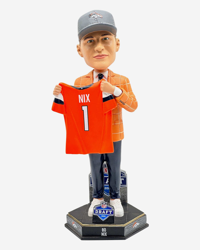 Bo Nix Denver Broncos 2024 Draft Pick Bobblehead FOCO - FOCO.com