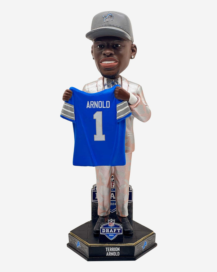 Terrion Arnold Detroit Lions 2024 Draft Pick Bobblehead FOCO - FOCO.com