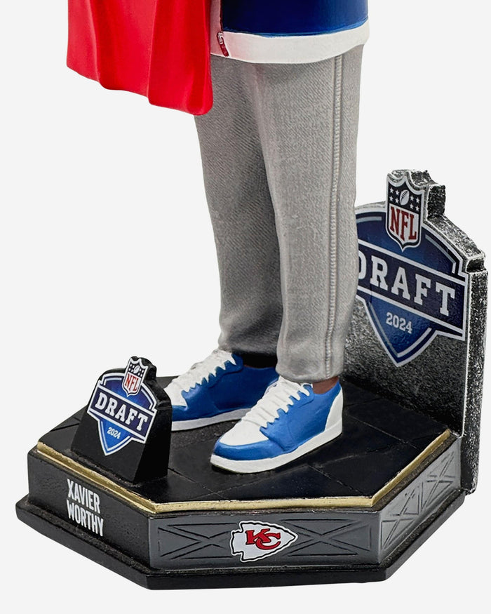 Xavier Worthy Kansas City Chiefs 2024 Draft Pick Bobblehead FOCO - FOCO.com