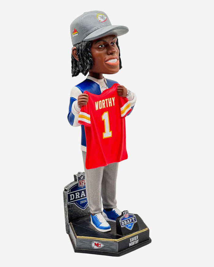 Xavier Worthy Kansas City Chiefs 2024 Draft Pick Bobblehead FOCO - FOCO.com