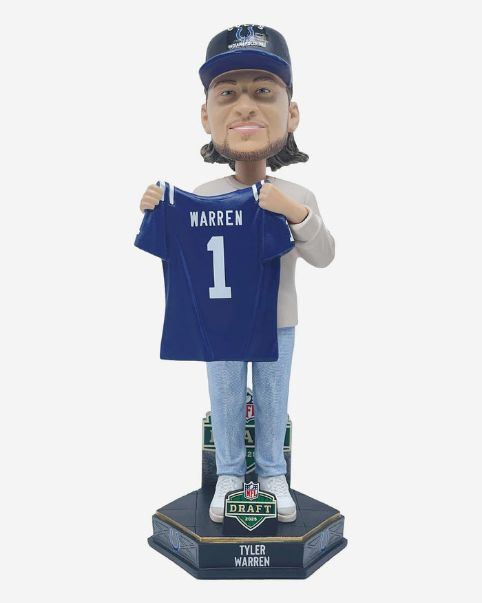 Tyler Warren Indianapolis Colts 2025 NFL Draft Pick Number 14 Bobblehead FOCO - FOCO.com