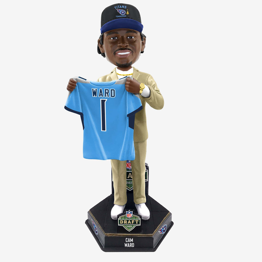 Cam Ward Tennessee Titans 2025 NFL Draft Pick Number 1 Bobblehead FOCO - FOCO.com
