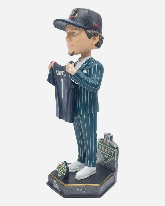 Will Campbell New England Patriots 2025 NFL Draft Pick Number 4 Bobblehead FOCO - FOCO.com
