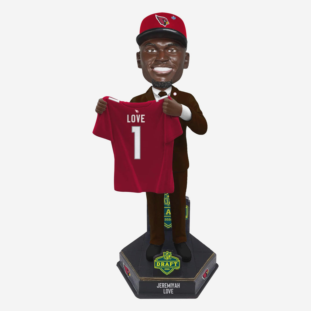 Jeremiyah Love Arizona Cardinals 2026 NFL Draft Pick Number 3 Bobblehead FOCO - FOCO.com