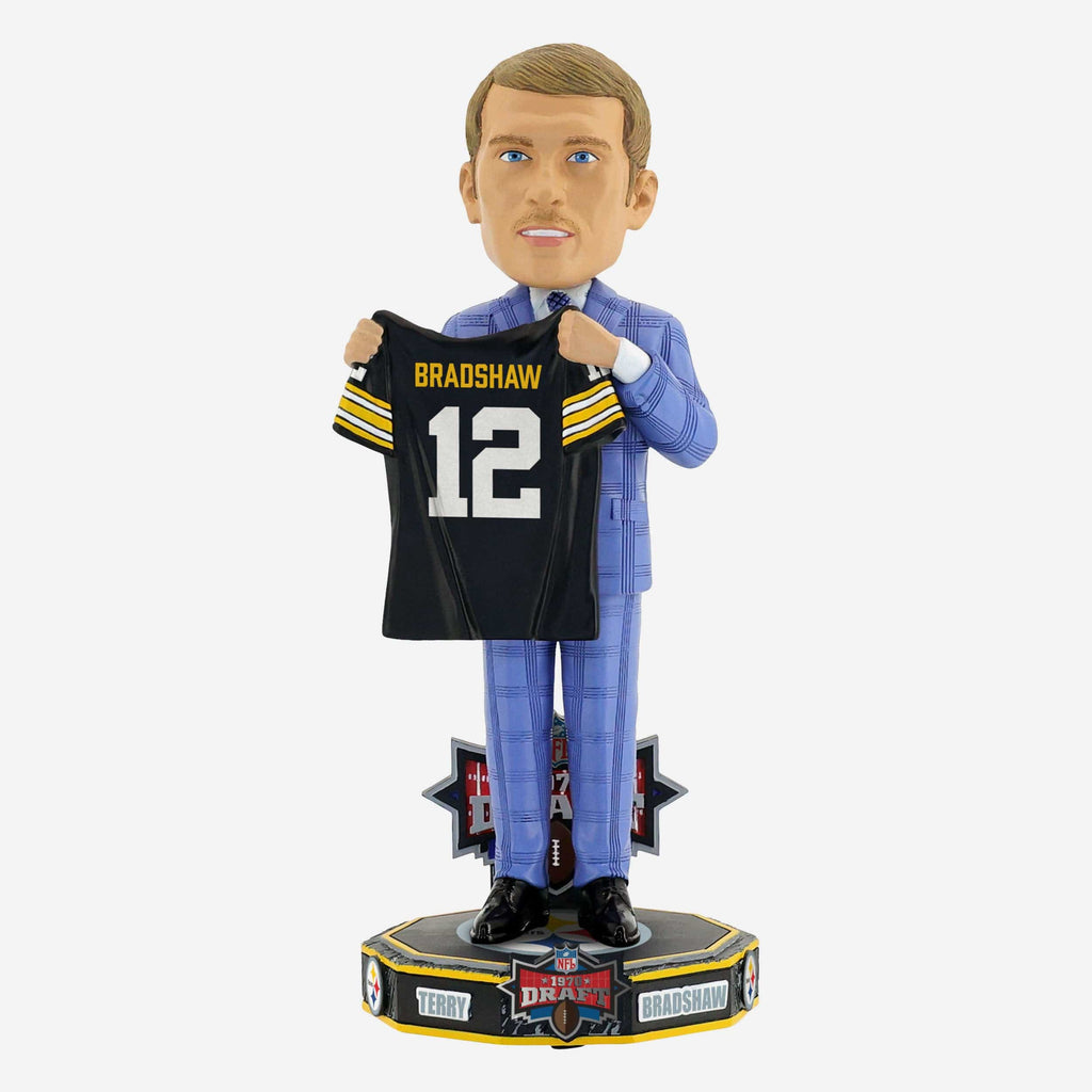 Terry Bradshaw Pittsburgh Steelers 1970 NFL Draft Pick Bobblehead FOCO - FOCO.com