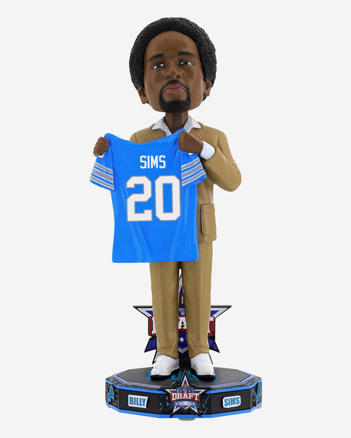 Billy Sims Detroit Lions 1980 NFL Draft Pick Bobblehead FOCO - FOCO.com