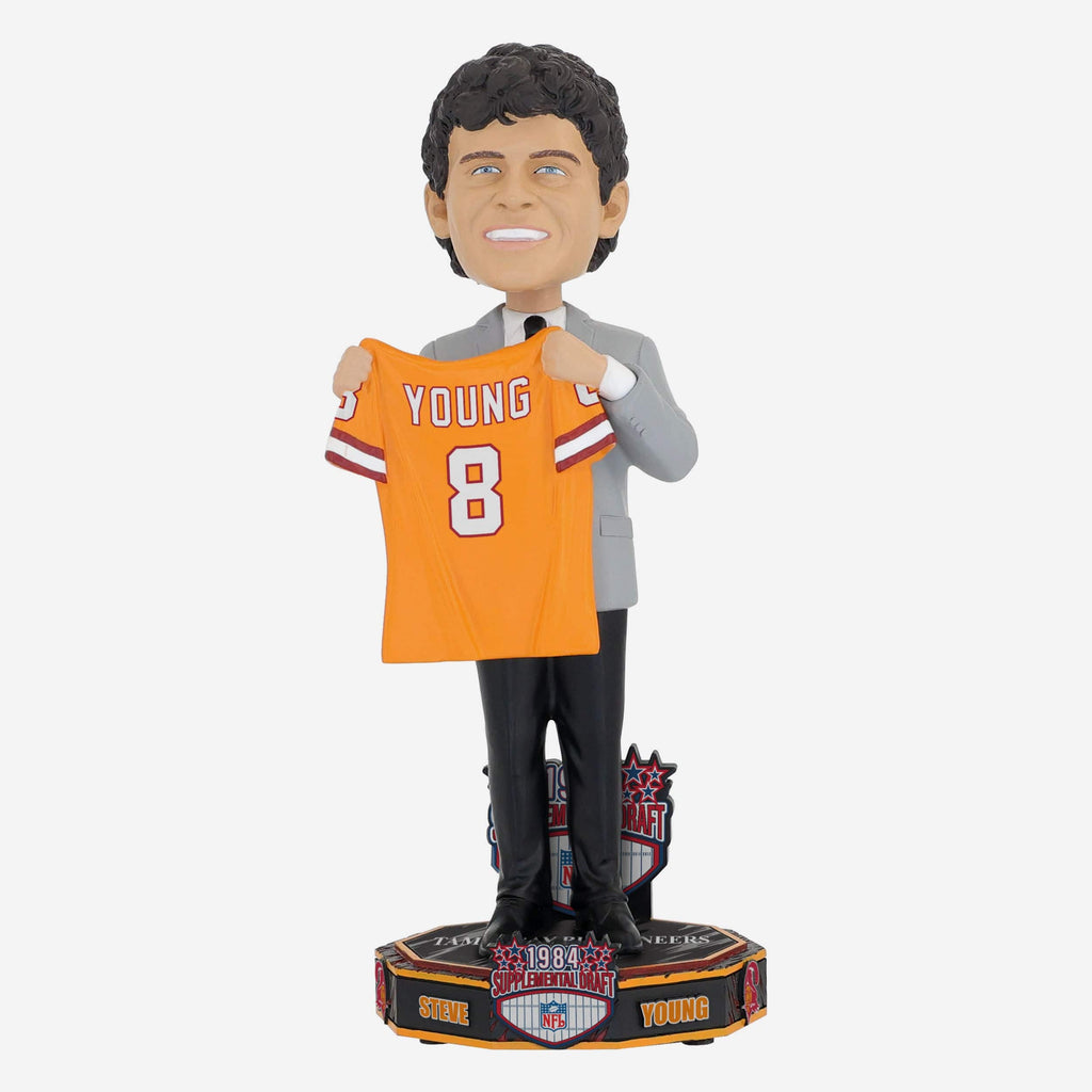 Steve Young Tampa Bay Buccaneers 1984 Supplemental Draft Pick Bobblehead FOCO - FOCO.com