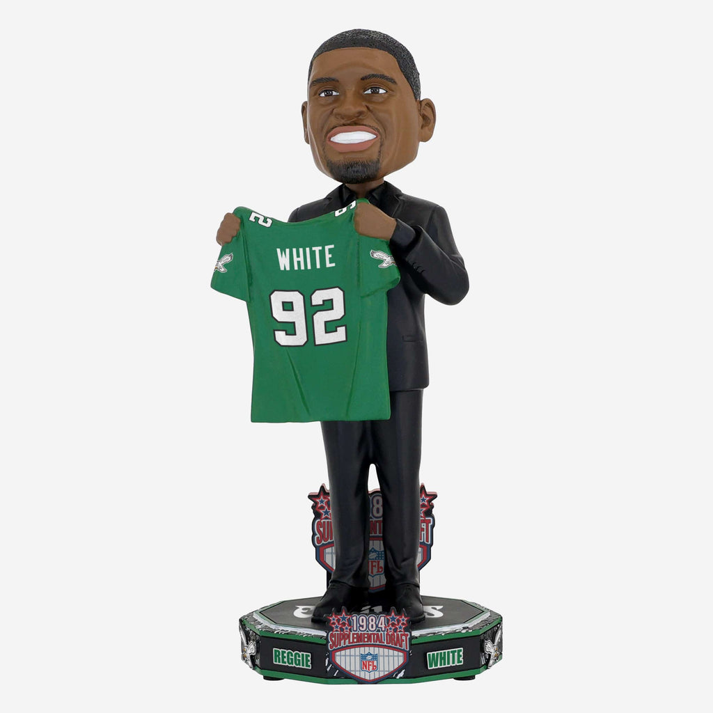 Reggie White Philadelphia Eagles 1984 Supplemental Draft Pick Bobblehead FOCO - FOCO.com