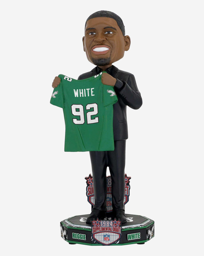 Reggie White Philadelphia Eagles 1984 Supplemental Draft Pick Bobblehead FOCO - FOCO.com