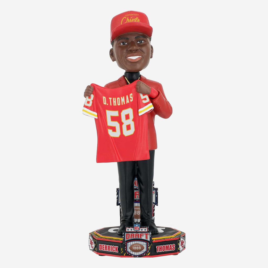 Derrick Thomas Kansas City Chiefs 1989 Draft Pick Bobblehead FOCO - FOCO.com