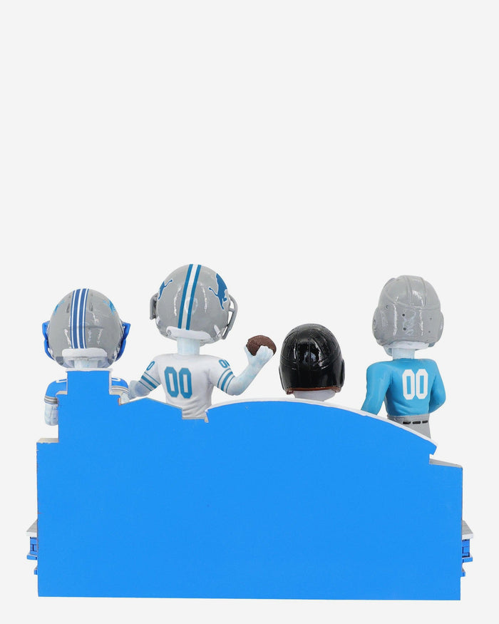 Detroit Lions Football Uniform Timeline Mini Bobblehead Scene