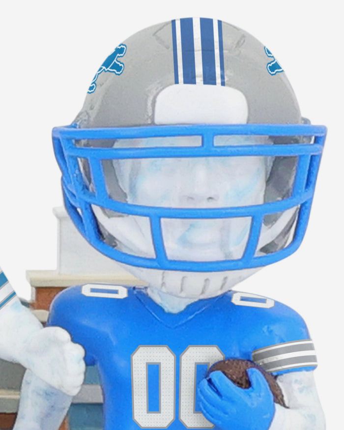 Detroit Lions Football Uniform Timeline Mini Bobblehead Scene