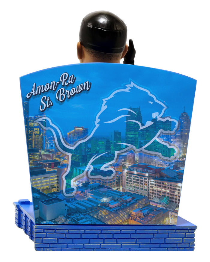 Amon Ra St Brown Detroit Lions Greetings From Bobblehead