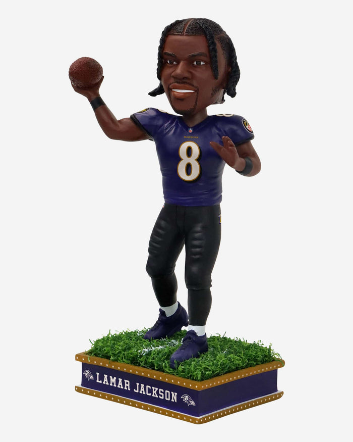 Lamar Jackson Baltimore Ravens Field Star Bobblehead FOCO - FOCO.com