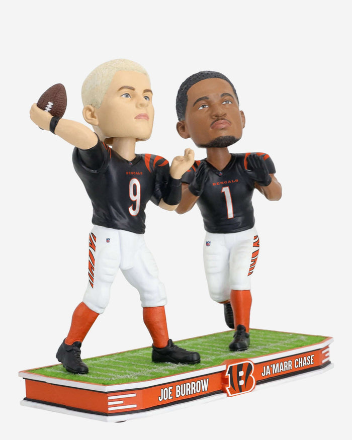 Joe Burrow & Ja'Marr Chase Cincinnati Bengals Field Stars Dual Bobblehead FOCO - FOCO.com