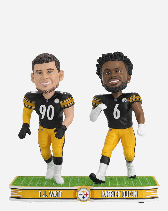 TJ Watt & Patrick Queen Pittsburgh Steelers Field Stars Dual Bobblehead FOCO - FOCO.com