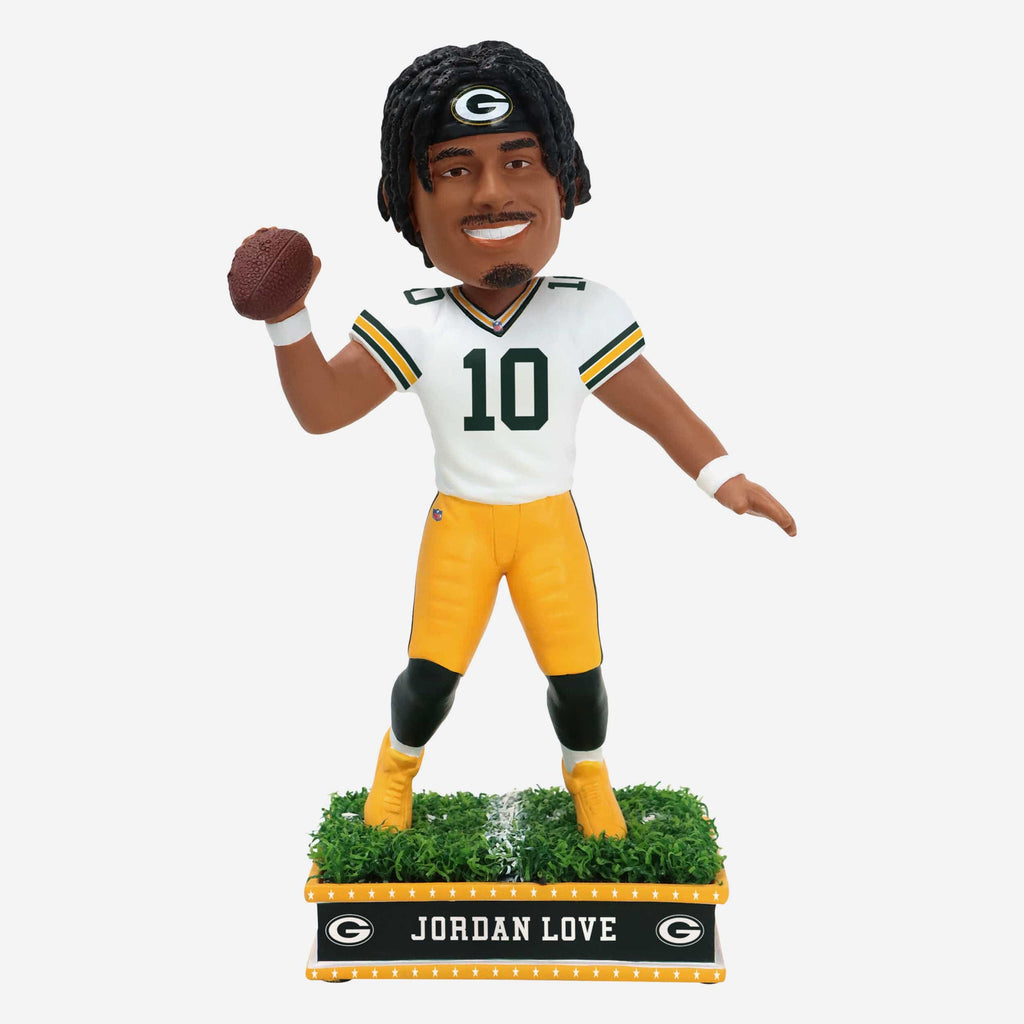 Jordan Love Green Bay Packers Field Star Bobblehead FOCO - FOCO.com