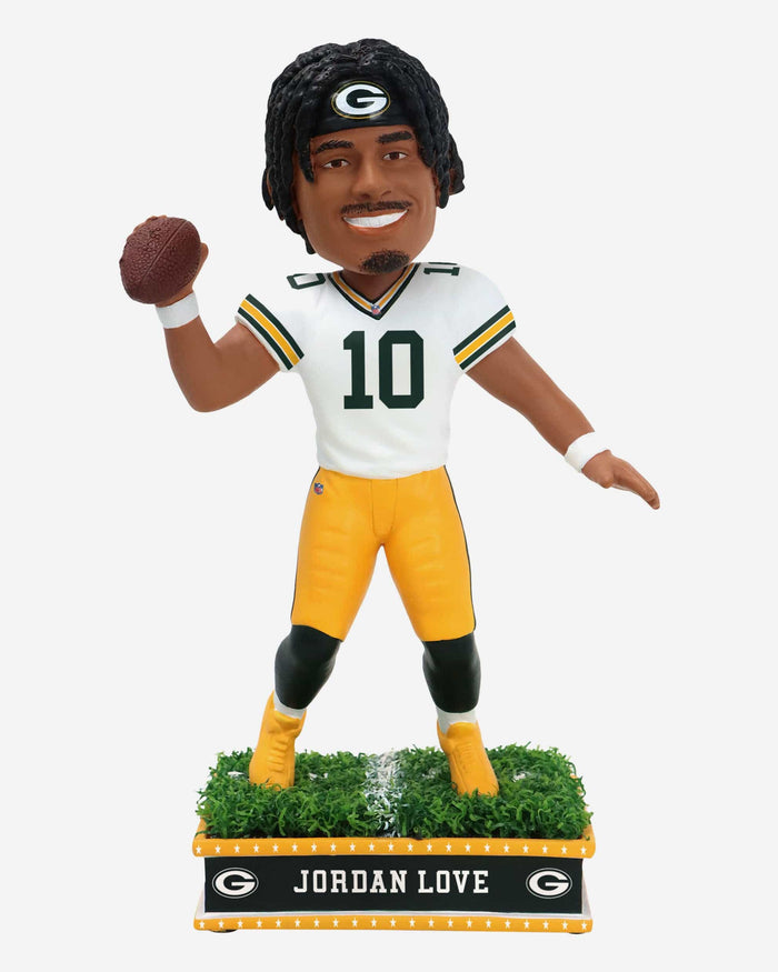 Jordan Love Green Bay Packers Field Star Bobblehead FOCO - FOCO.com