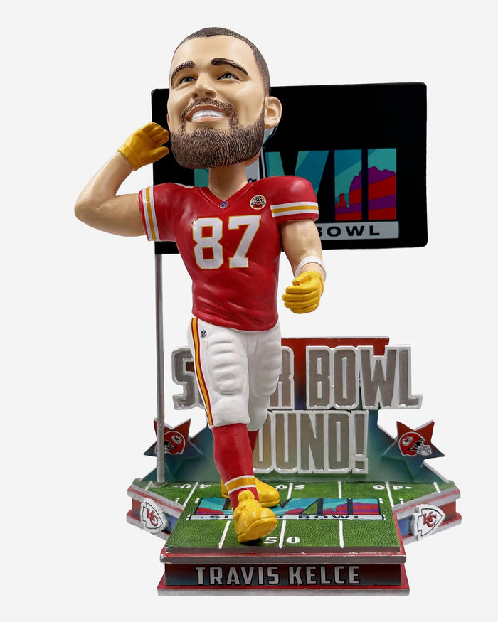 Travis Kelce Kansas City Chiefs Super Bowl LVII Bound Bobblehead FOCO - FOCO.com