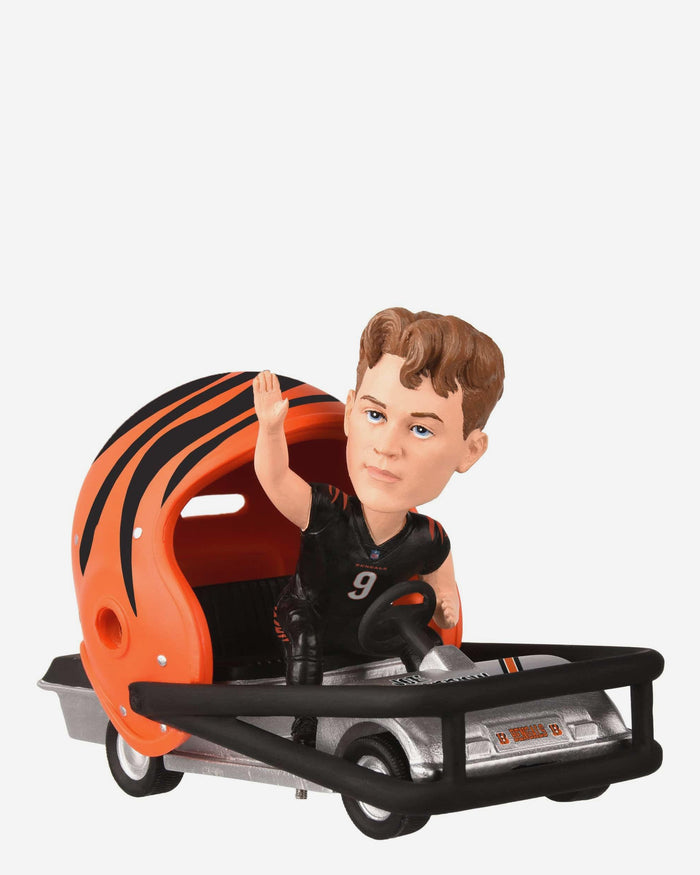 Joe Burrow Cincinnati Bengals Helmet Cart Bobblehead FOCO - FOCO.com