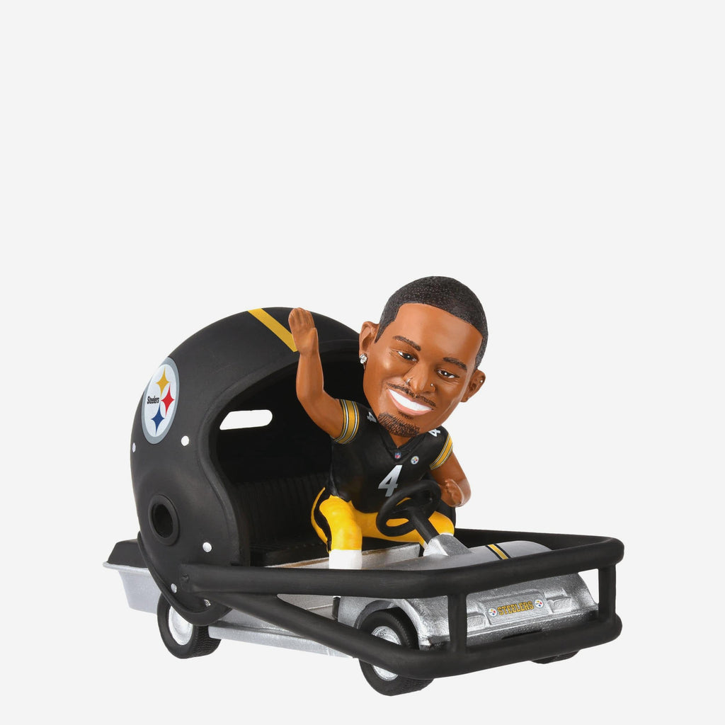 DK Metcalf Pittsburgh Steelers Helmet Cart Bobblehead FOCO - FOCO.com