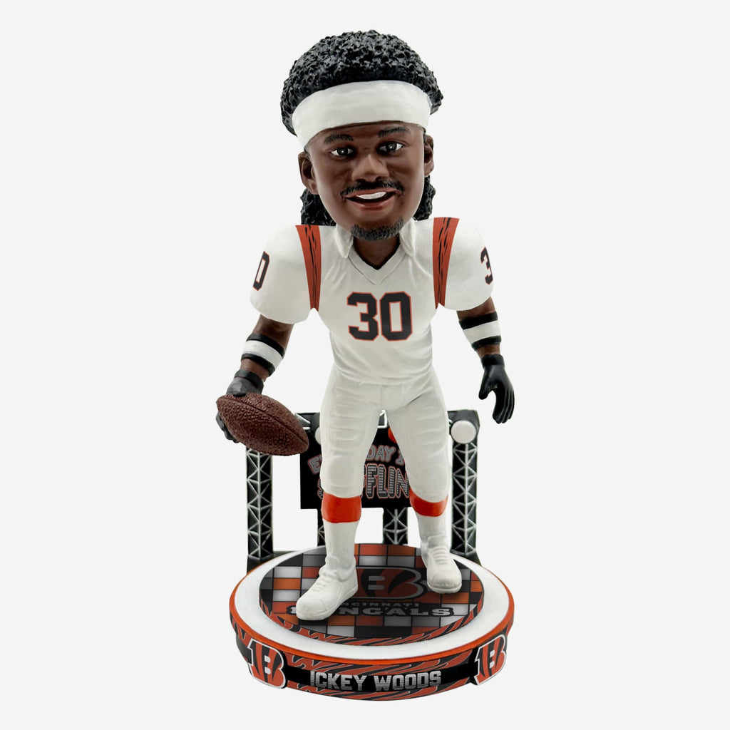 Ickey Woods Cincinnati Bengals Ickey Shuffle Bobblehead FOCO - FOCO.com