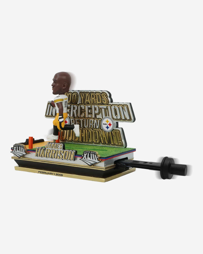 James Harrison Pittsburgh Steelers Super Bowl XLIII Interception Return Touchdown Slider Bobblehead FOCO - FOCO.com