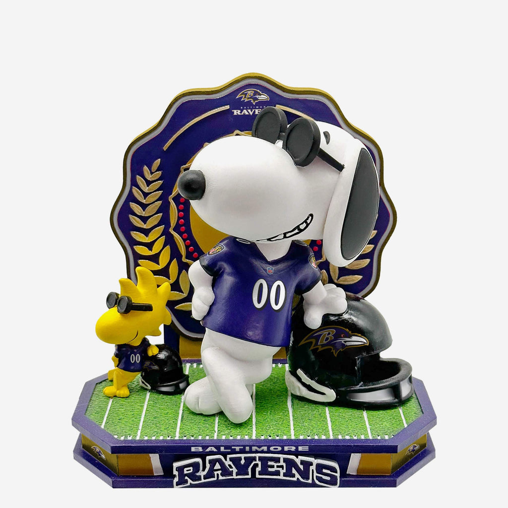 Baltimore Ravens Snoopy & Woodstock Joe Cool Peanuts Dual Bobblehead FOCO - FOCO.com