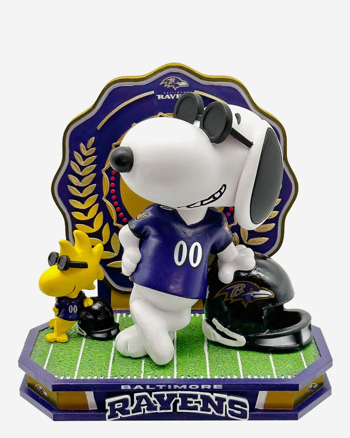 Baltimore Ravens Snoopy & Woodstock Joe Cool Peanuts Dual Bobblehead FOCO - FOCO.com