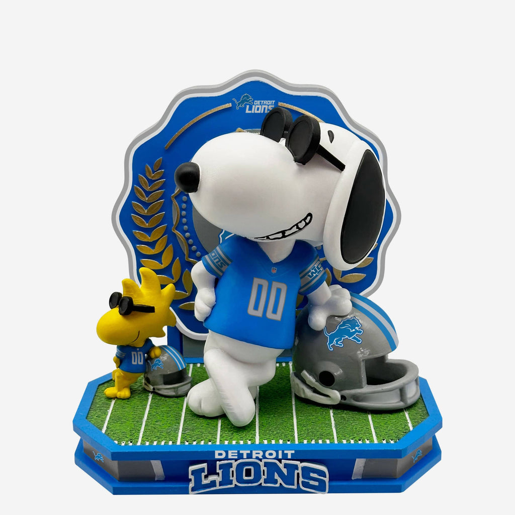 Detroit Lions Snoopy & Woodstock Joe Cool Peanuts Dual Bobblehead FOCO - FOCO.com