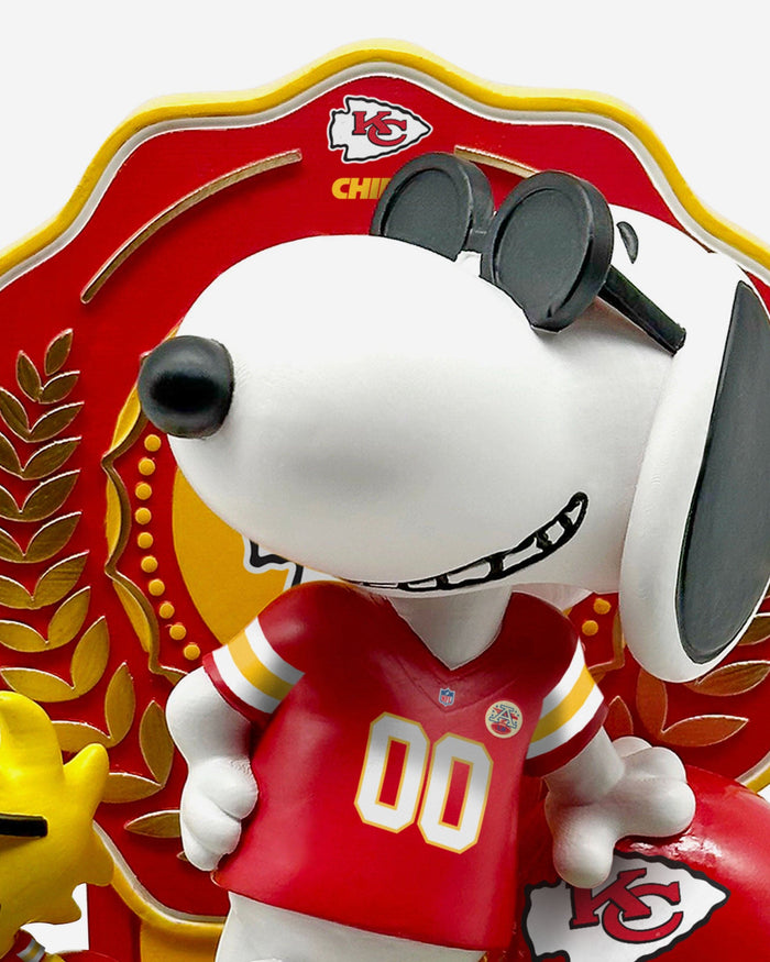 Kansas City Chiefs Snoopy & Woodstock Joe Cool Peanuts Dual Bobblehead FOCO - FOCO.com