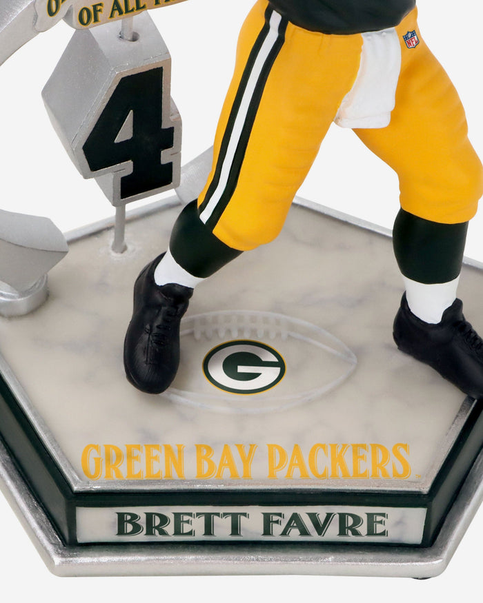 Brett Favre Green Bay Packers Legendary Number 4 Bobblehead FOCO - FOCO.com