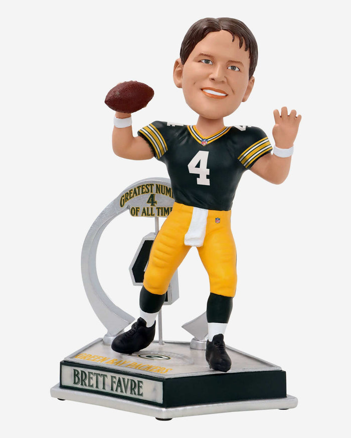 Brett Favre Green Bay Packers Legendary Number 4 Bobblehead FOCO - FOCO.com