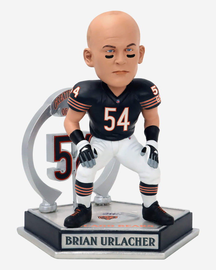 Brian Urlacher Chicago Bears Legendary Number 54 Bobblehead FOCO - FOCO.com