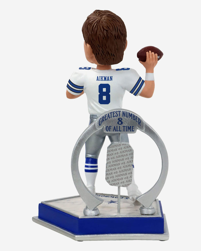 Troy Aikman Dallas Cowboys Legendary Number 8 Bobblehead FOCO - FOCO.com