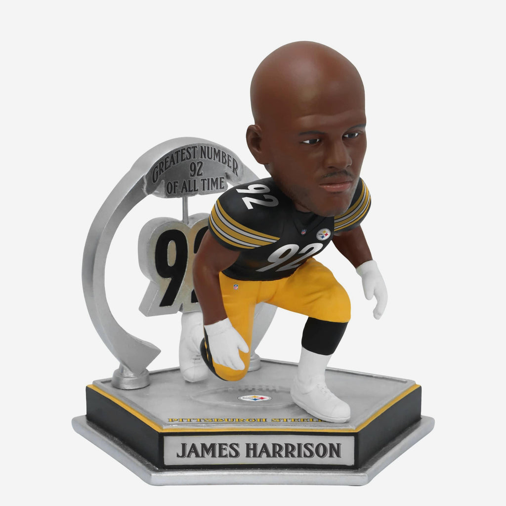 James Harrison Pittsburgh Steelers Legendary Number 92 Bobblehead FOCO - FOCO.com