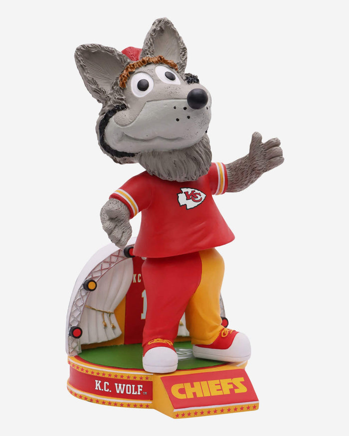 KC Wolf Kansas City Chiefs Bobble Belly Mascot Bobblehead FOCO - FOCO.com