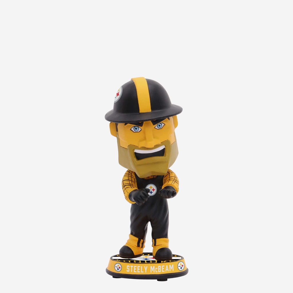 Steely McBeam Pittsburgh Steelers Mascot Mini Bighead Bobblehead FOCO - FOCO.com