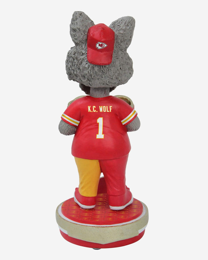 KC Wolf Kansas City Chiefs Super Bowl LVIII Champions Mascot Bobblehead FOCO - FOCO.com