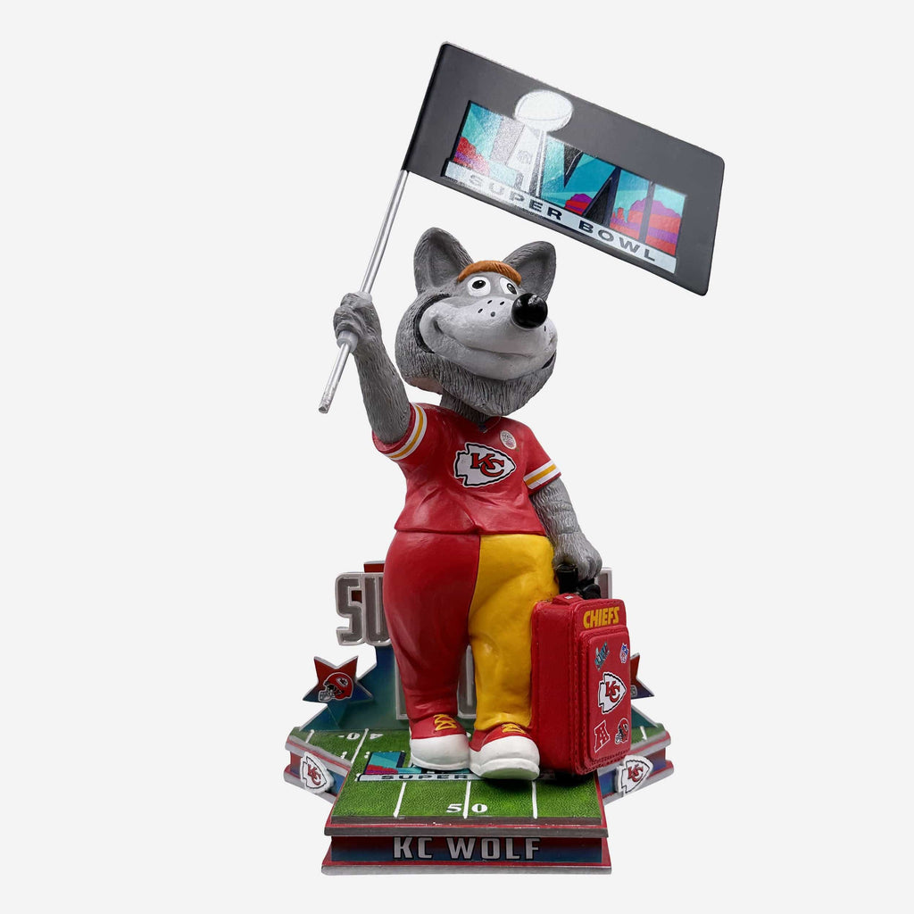 KC Wolf Kansas City Chiefs Super Bowl LVII Bound Mascot Bobblehead FOCO - FOCO.com
