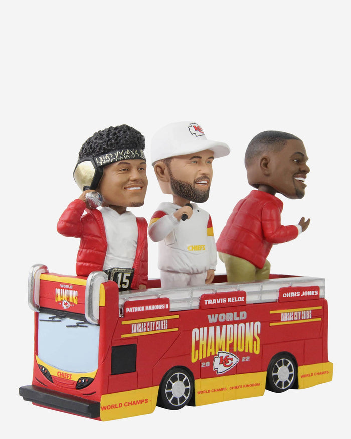 Kansas City Chiefs Super Bowl LVII Champions Parade Bus Mini Bobblehead Scene FOCO - FOCO.com