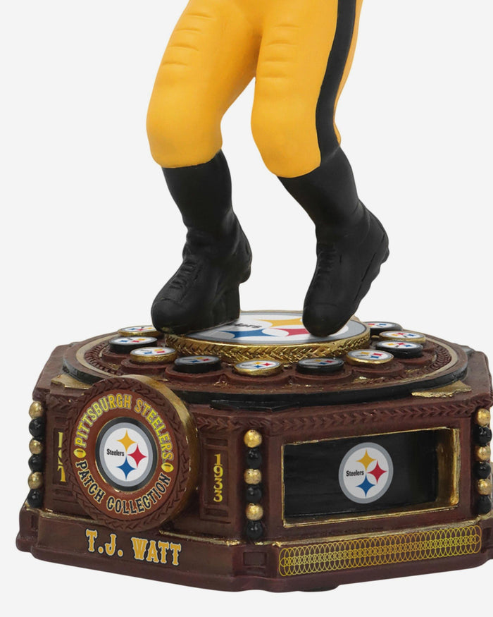 TJ Watt Pittsburgh Steelers Patch Collection Bobblehead FOCO - FOCO.com