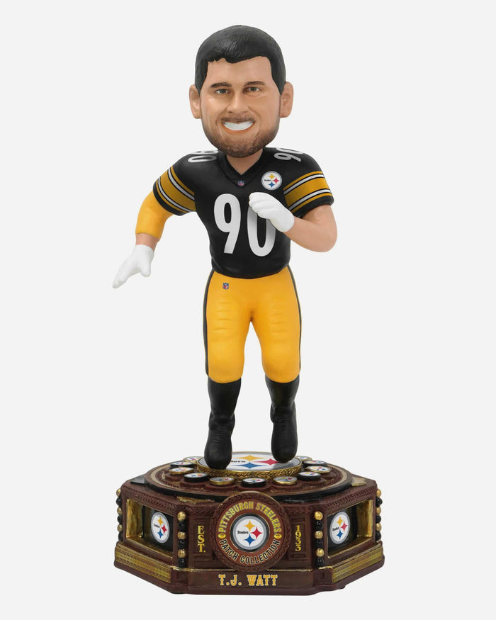 TJ Watt Pittsburgh Steelers Patch Collection Bobblehead FOCO - FOCO.com
