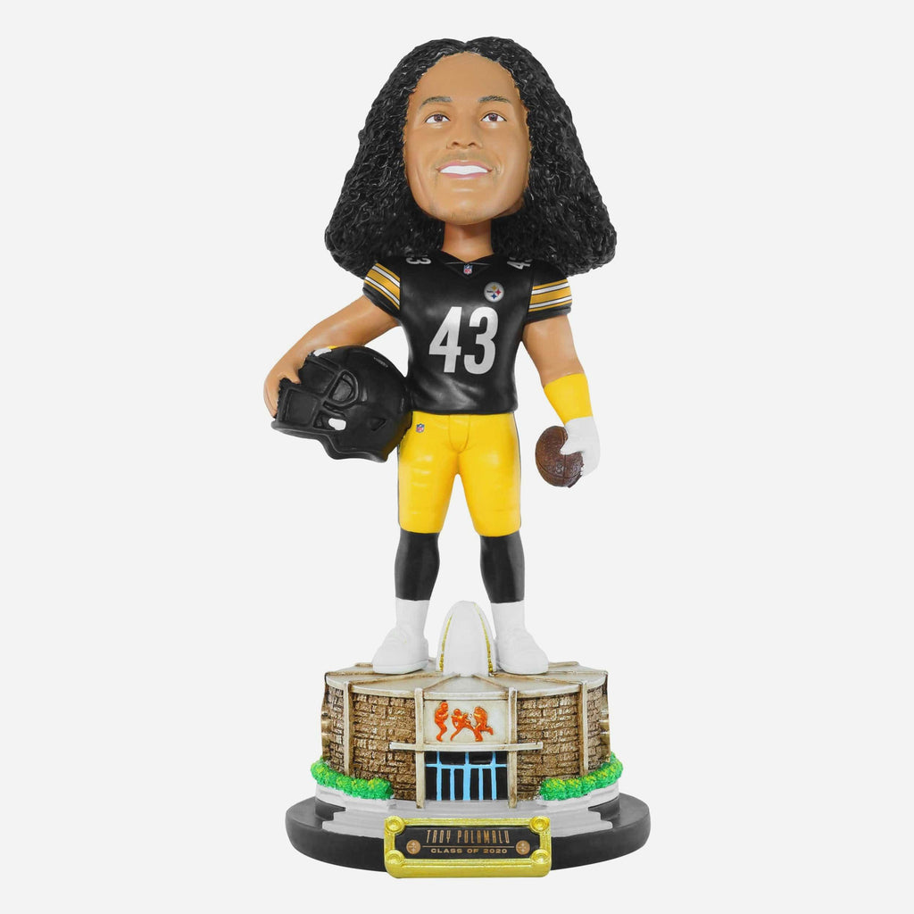 Troy Polamalu Pittsburgh Steelers Pro Football Hall of Fame Bobblehead FOCO - FOCO.com