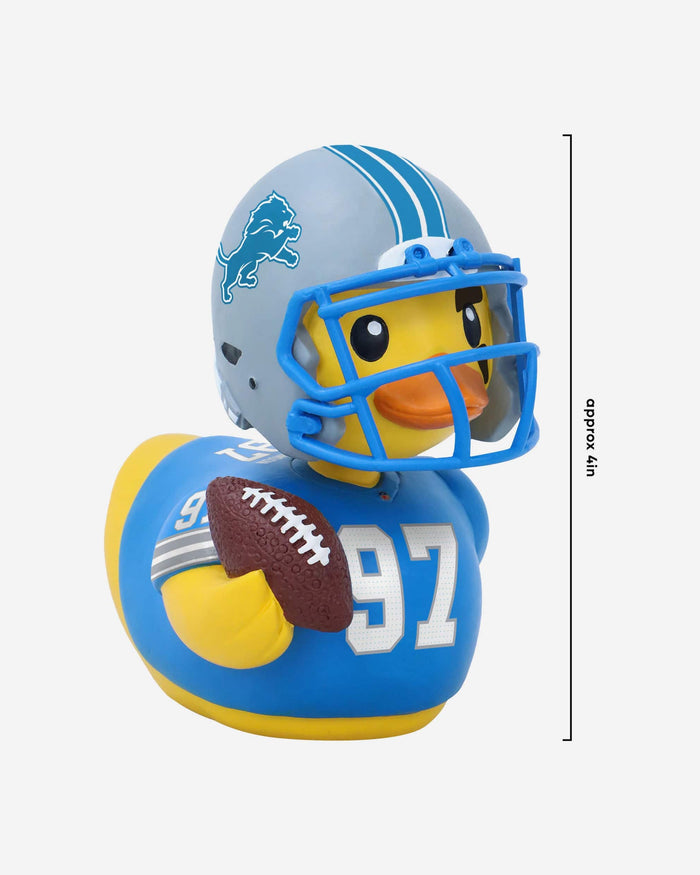 Aidan Hutchinson Detroit Lions Player Bobble Duck Mini Bobblehead FOCO - FOCO.com