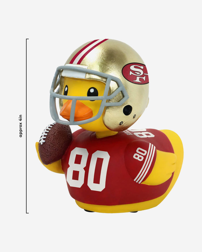 Jerry Rice San Francisco 49ers Player Bobble Duck Mini Bobblehead FOCO - FOCO.com